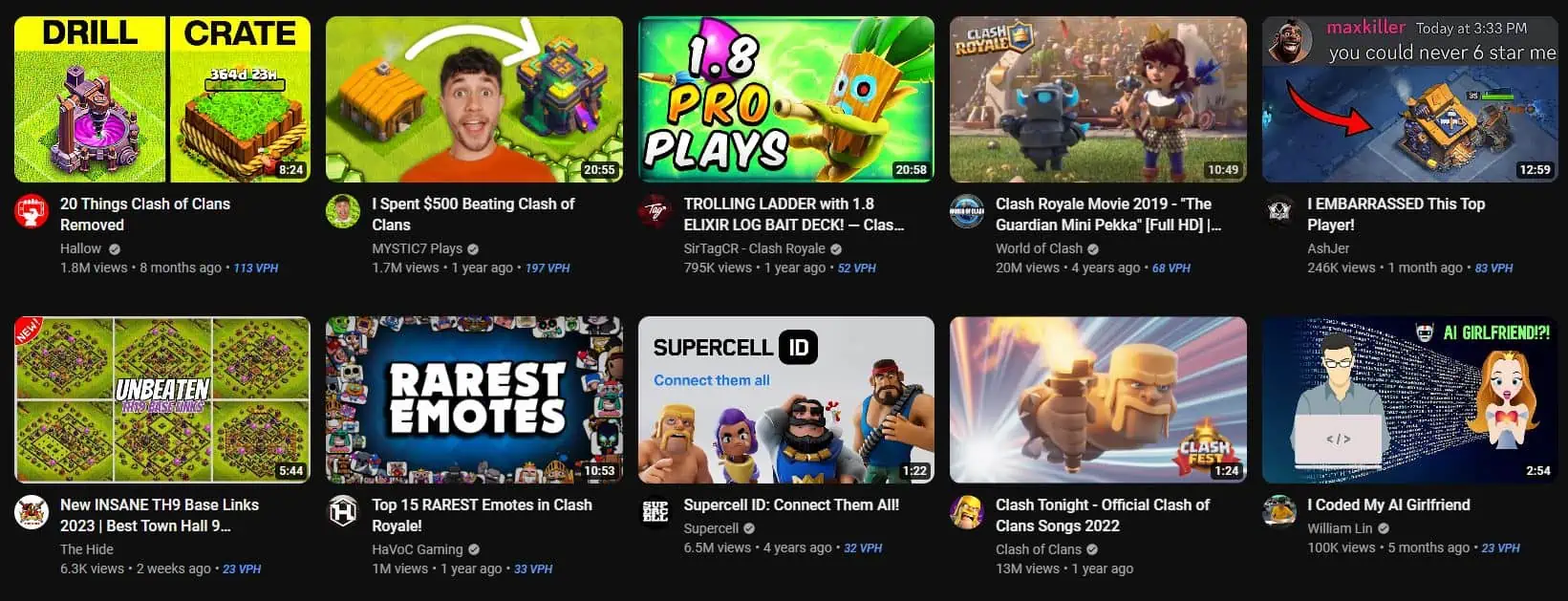 youtube gaming home page thumbnails