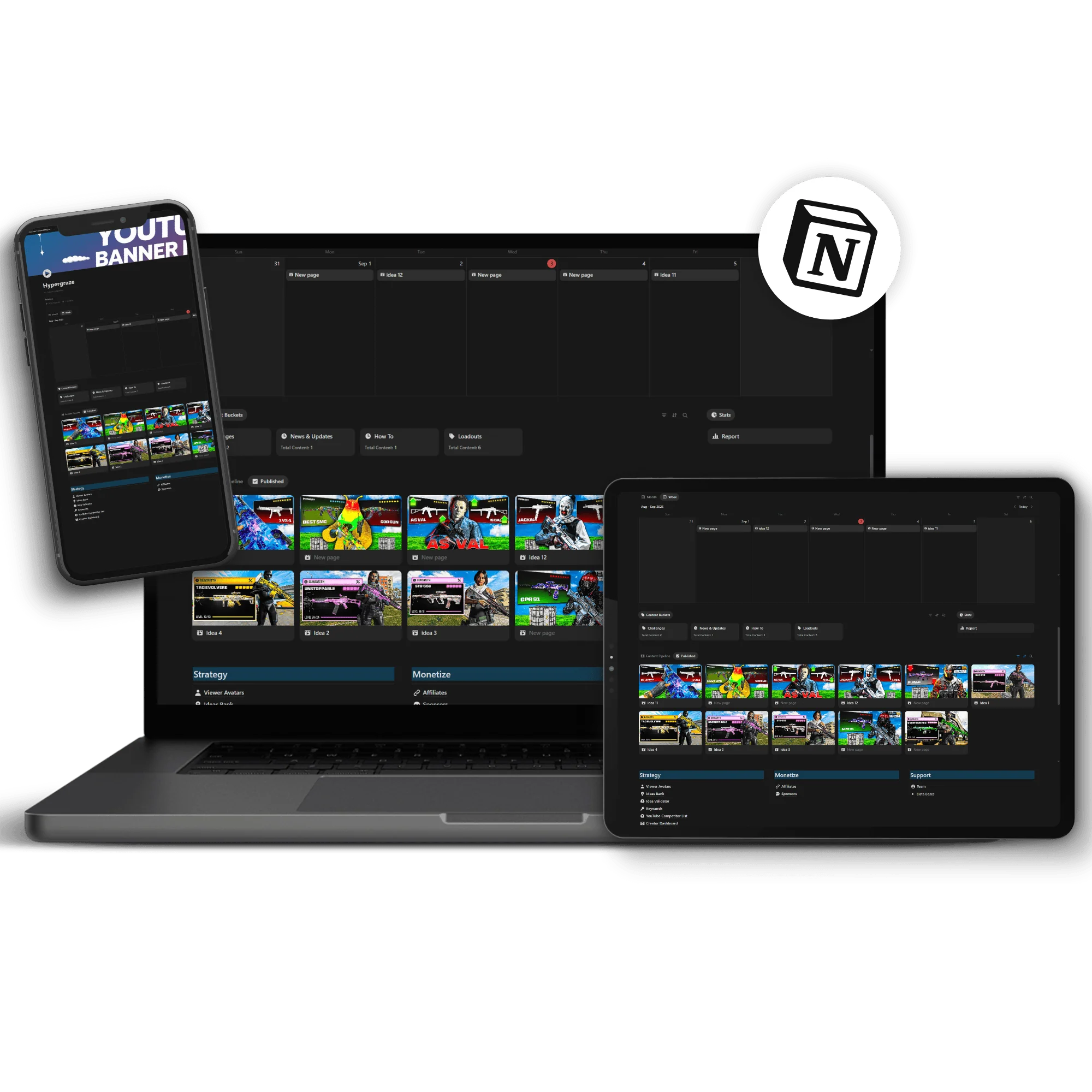 notion template tranparent background